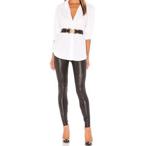 Spanx Faux Leather Quilted Leggings